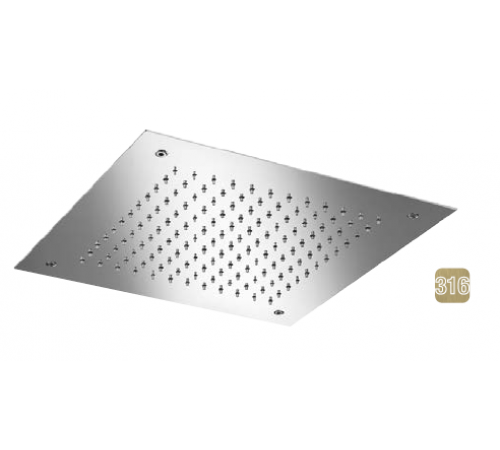 Верхний душ, Almar, Shower Heads built-n, 380*380, цвет-High Brass Brushed PVD (Товар заказной, возврату не подлежит)