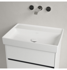 Раковина, Villeroy&Boch, Collaro, шгв 650*470*160, отверстия для смесителя-отсутствуют, CeramicPlus, цвет-альпийский белый