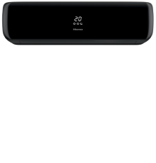 Hisense Инверторная сплит-система серии BLACK CRYSTAL SUPER DC Inverter AS-10UW4RVETG01(B) (комплект)