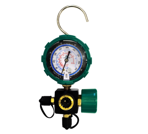 LT-1MGL-01 Маном. коллектор (1-вент, R22/R32/R134/R410, F1/4, без шлангов) LAMPRECHT