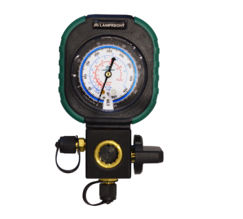 LT-1MGL-03 Маном. коллектор (1-вент, R22/R32/R134/R410, F1/4, без шлангов) LAMPRECHT