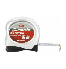 Рулетка Magnetic, 5 м х 19 мм, MATRIX 31011